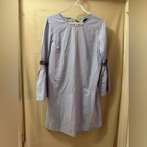 ⚫️ Atmosphere Light Blue Smocked Bell Sleeve Shift Dress – Size 8
